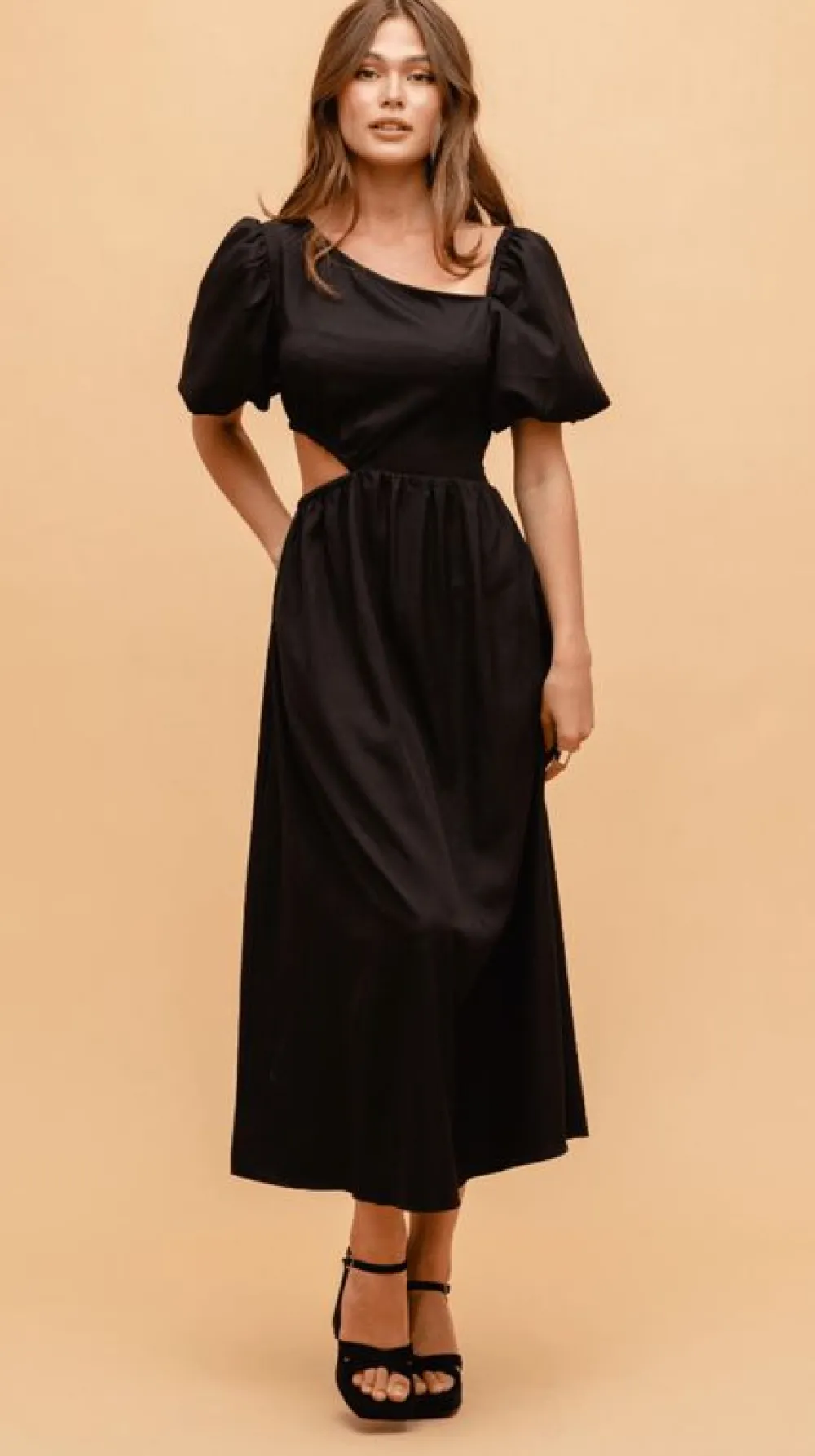Online ARIANA CUT OUT DRESS - black Jurken