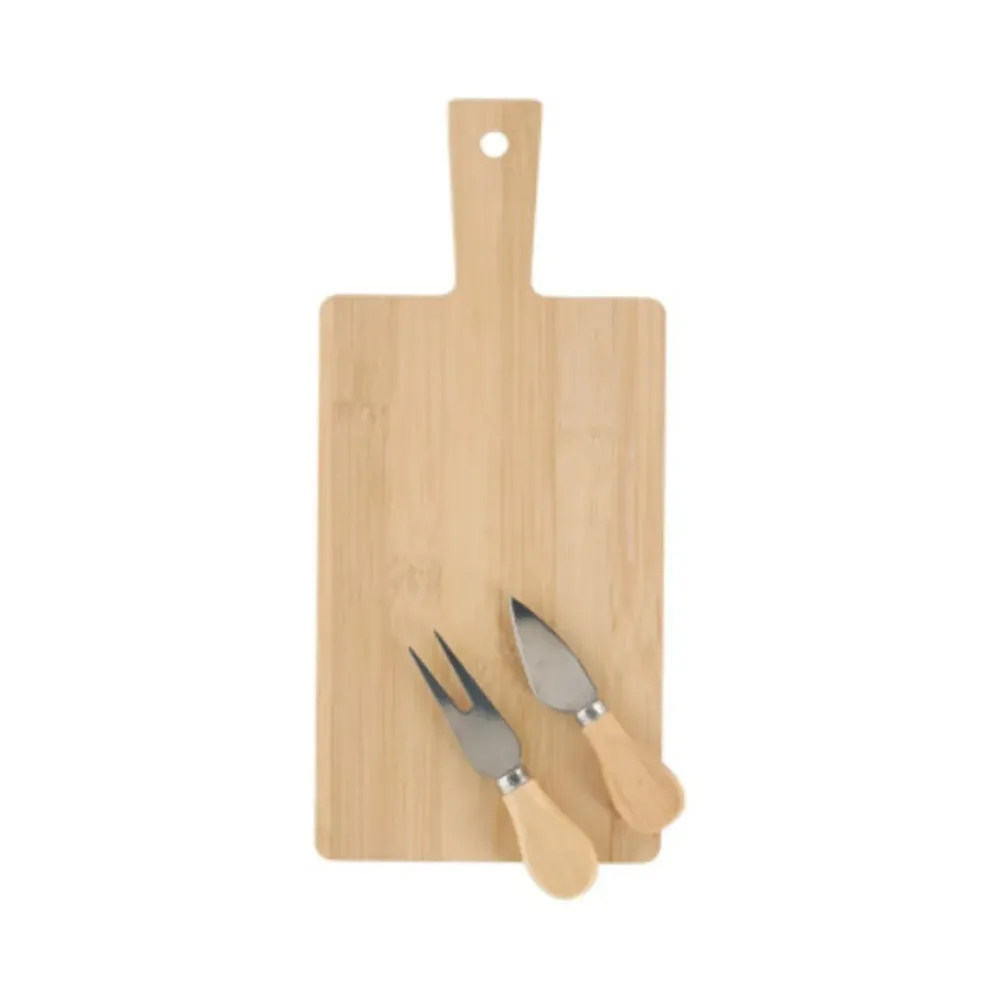 Discount Bamboe Serveerplank Met Kaasbestek Keuken & Tafelen | Cadeau