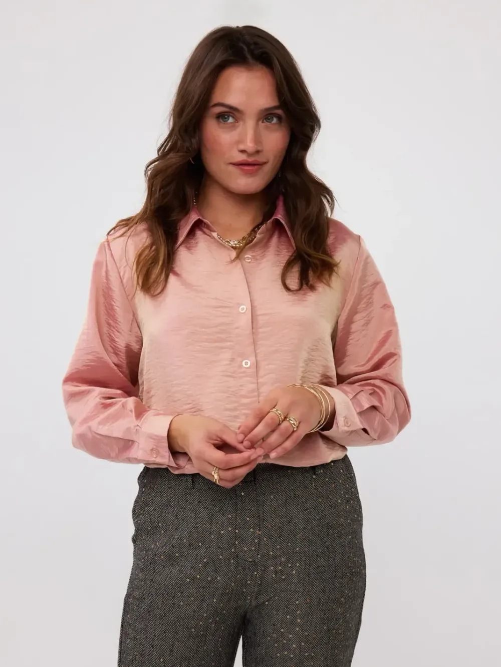 Fashion Blouse CarolinaSoft pink Blouses