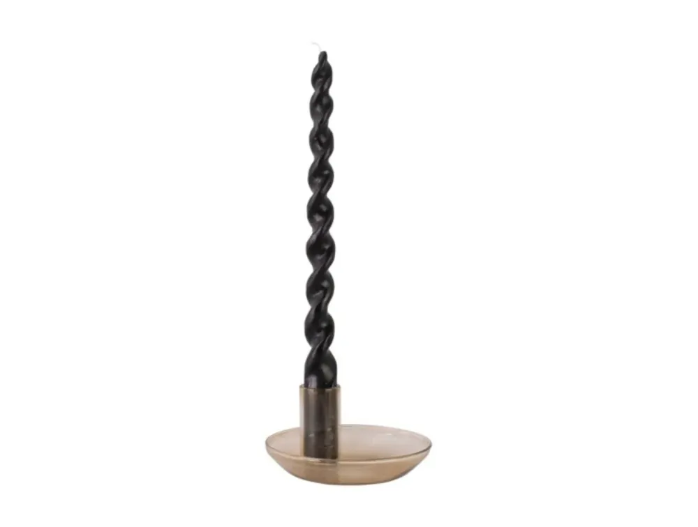 Fashion Candle Holder Tub Sand brown D, 10,5cm, H, 5cm Kaarsen & Kandelaars