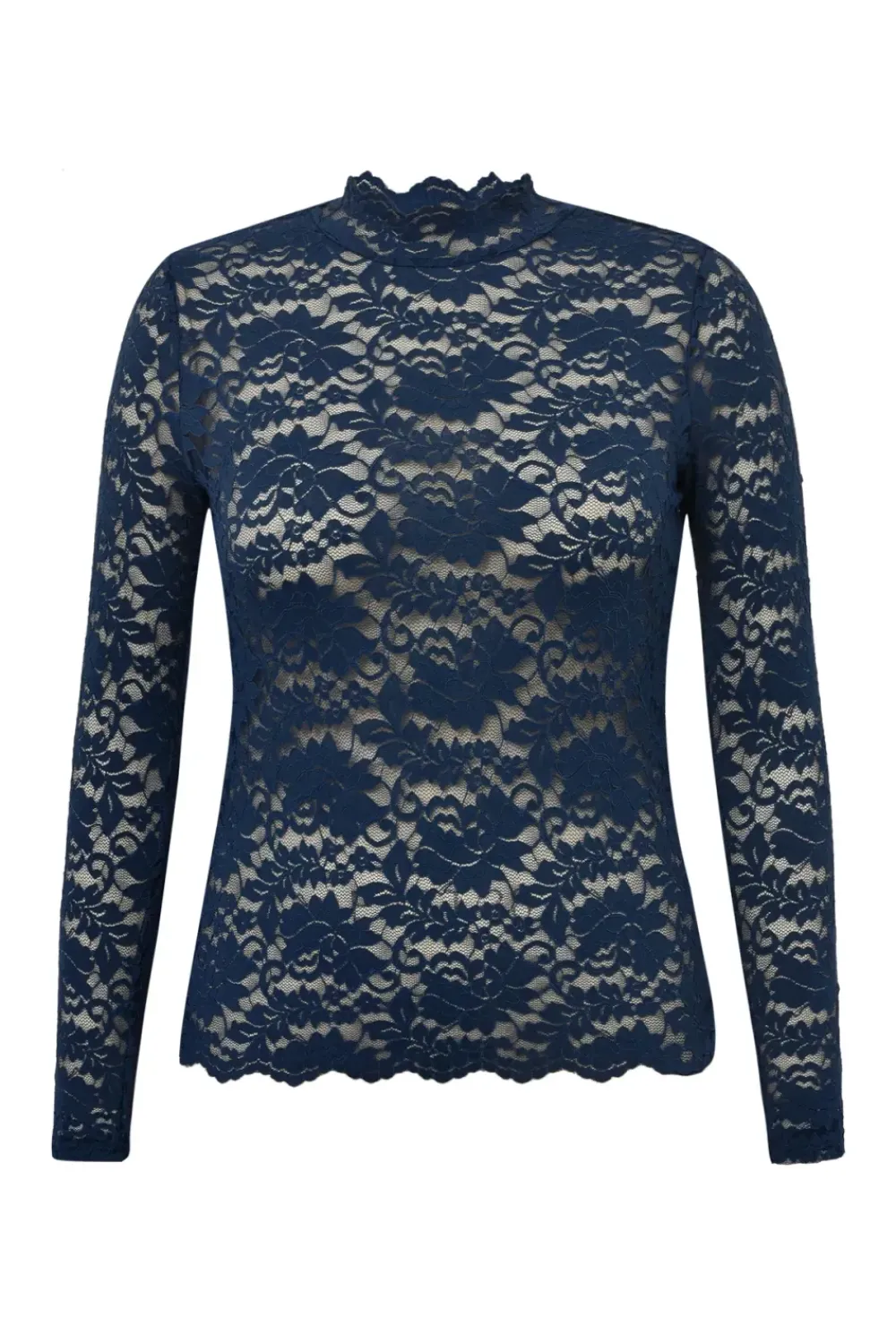 Best FLORA LACE BLOUSE - BLACK Shirts & Tops