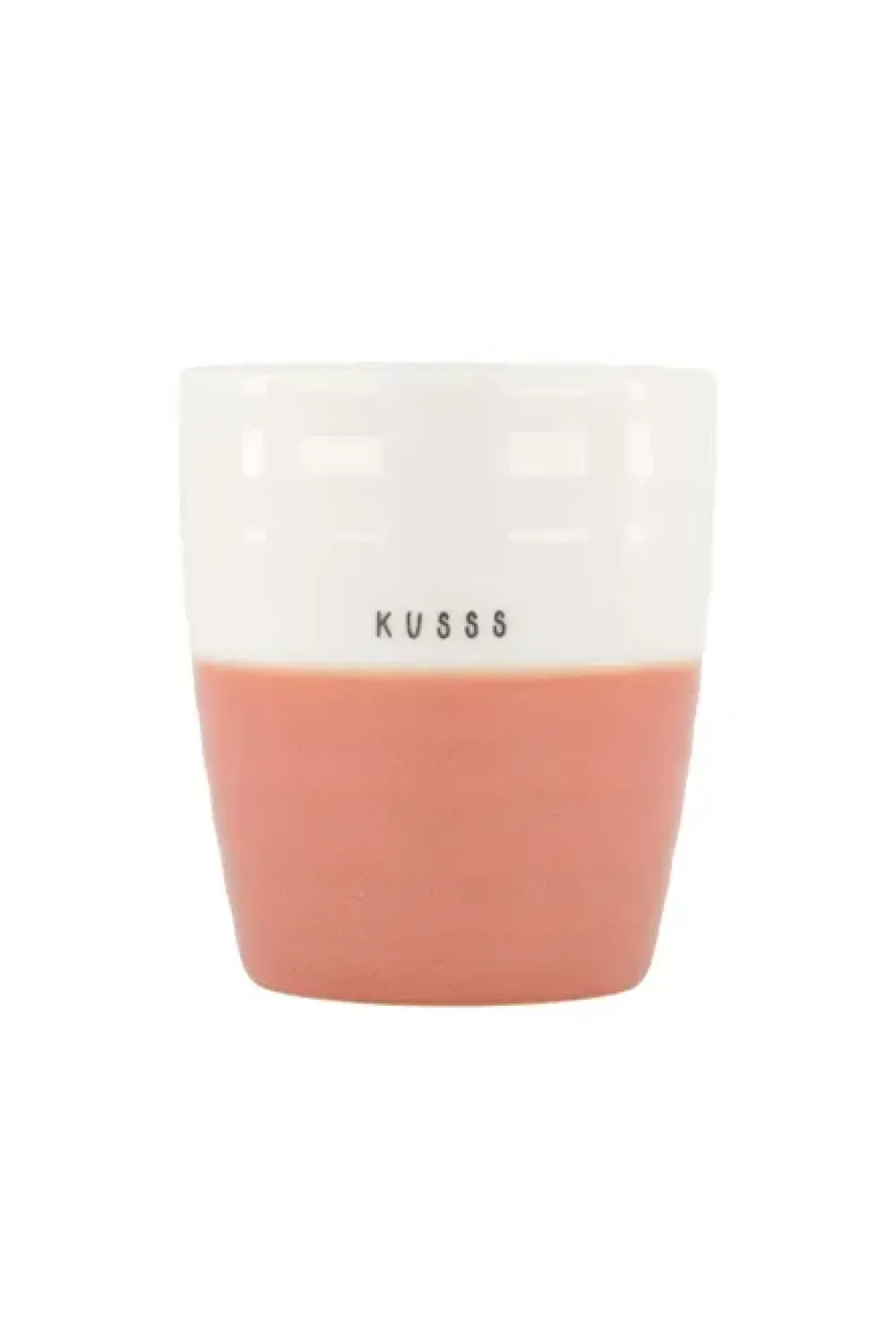 Online koffiemok kusss wit/oudroze Keuken & Tafelen | Cadeau