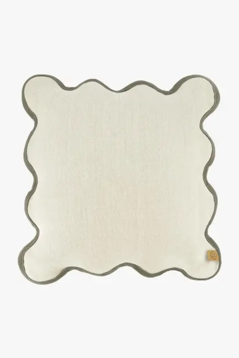 Outlet kussen schulp 45x45cm zand / antracietgrijs Kussens & Plaids | Cadeau
