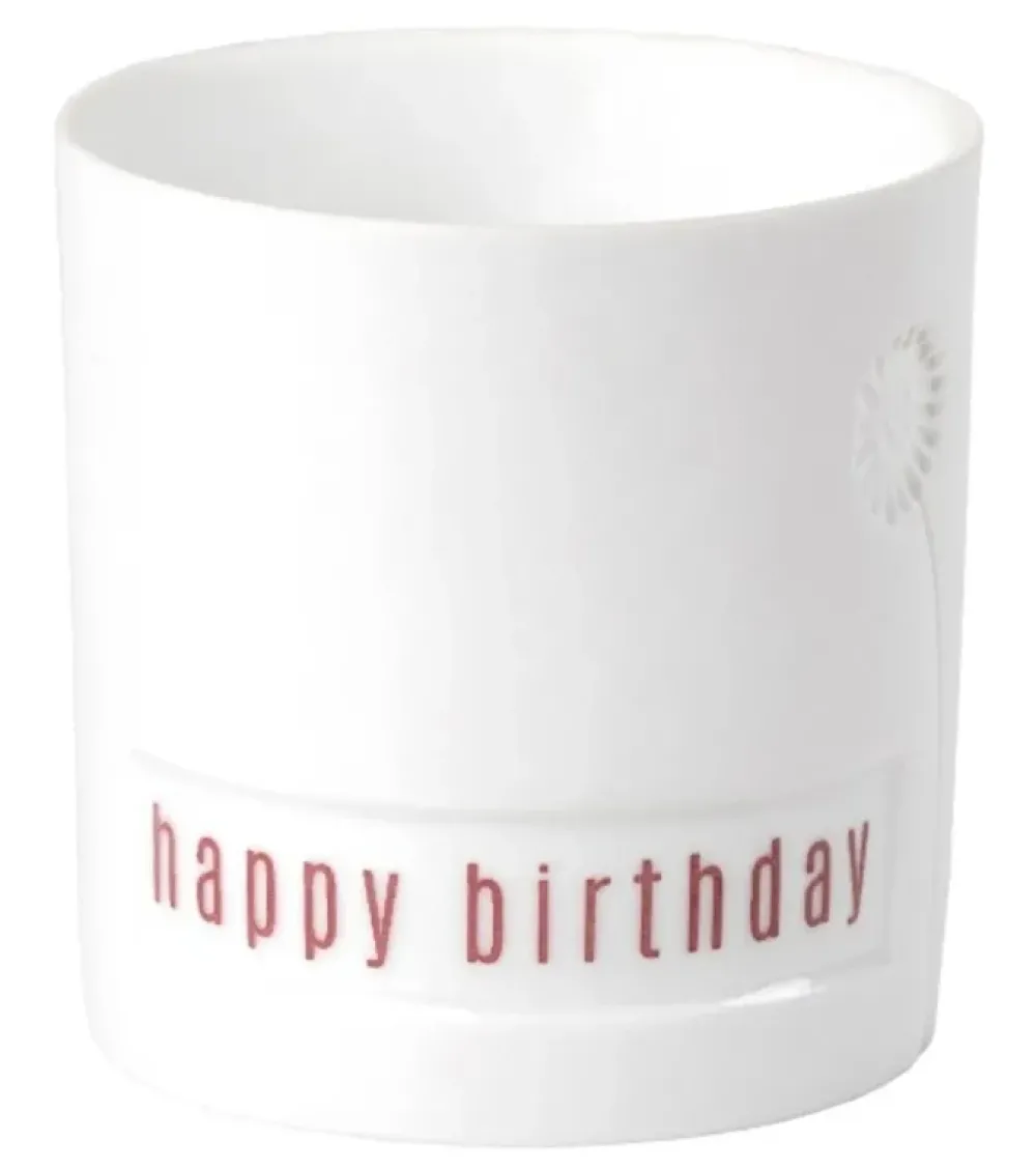 Hot Light Happy Birthday - D:5cm H:5,5cm Kaarsen & Kandelaars | Cadeau