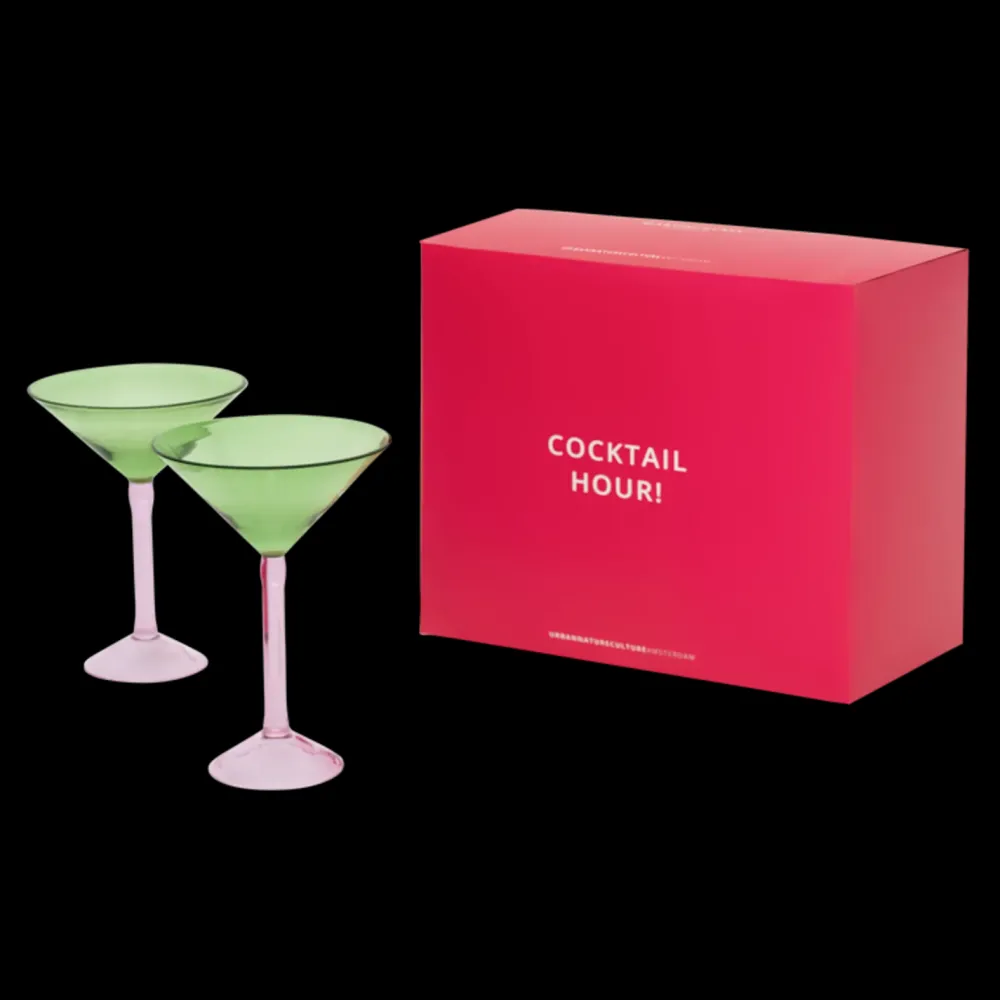 Hot Martini Cocktail glass, set of 2, in gift pack Keuken & Tafelen | Cadeau