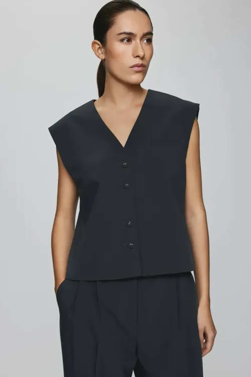 Outlet MSCHCassie VestPhantom Blazers & Gilets