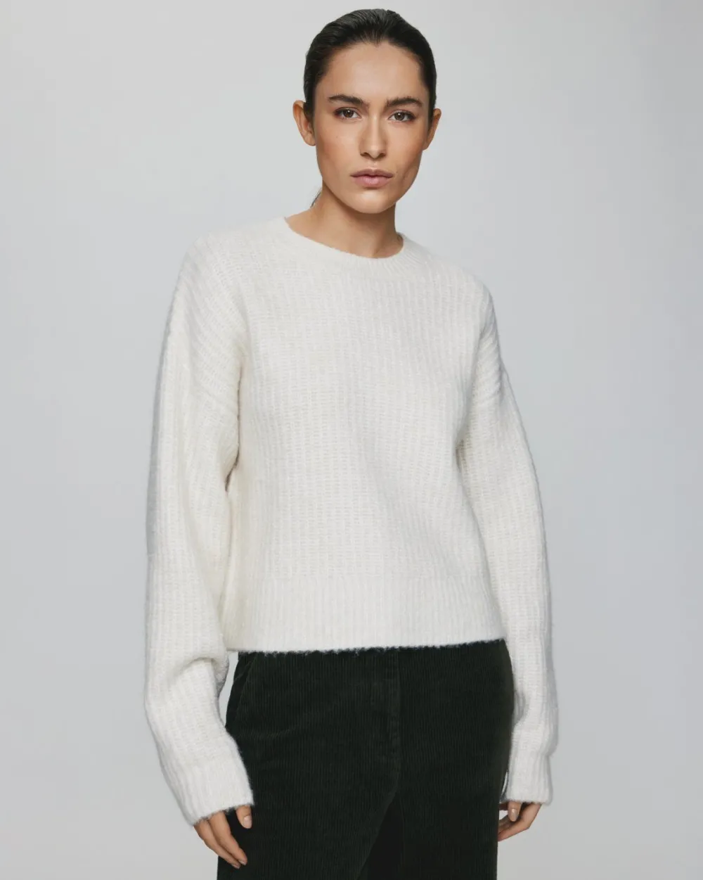 Best MSCHGittel Peggy PulloverEgret Melange Truien & Sweaters | Vesten