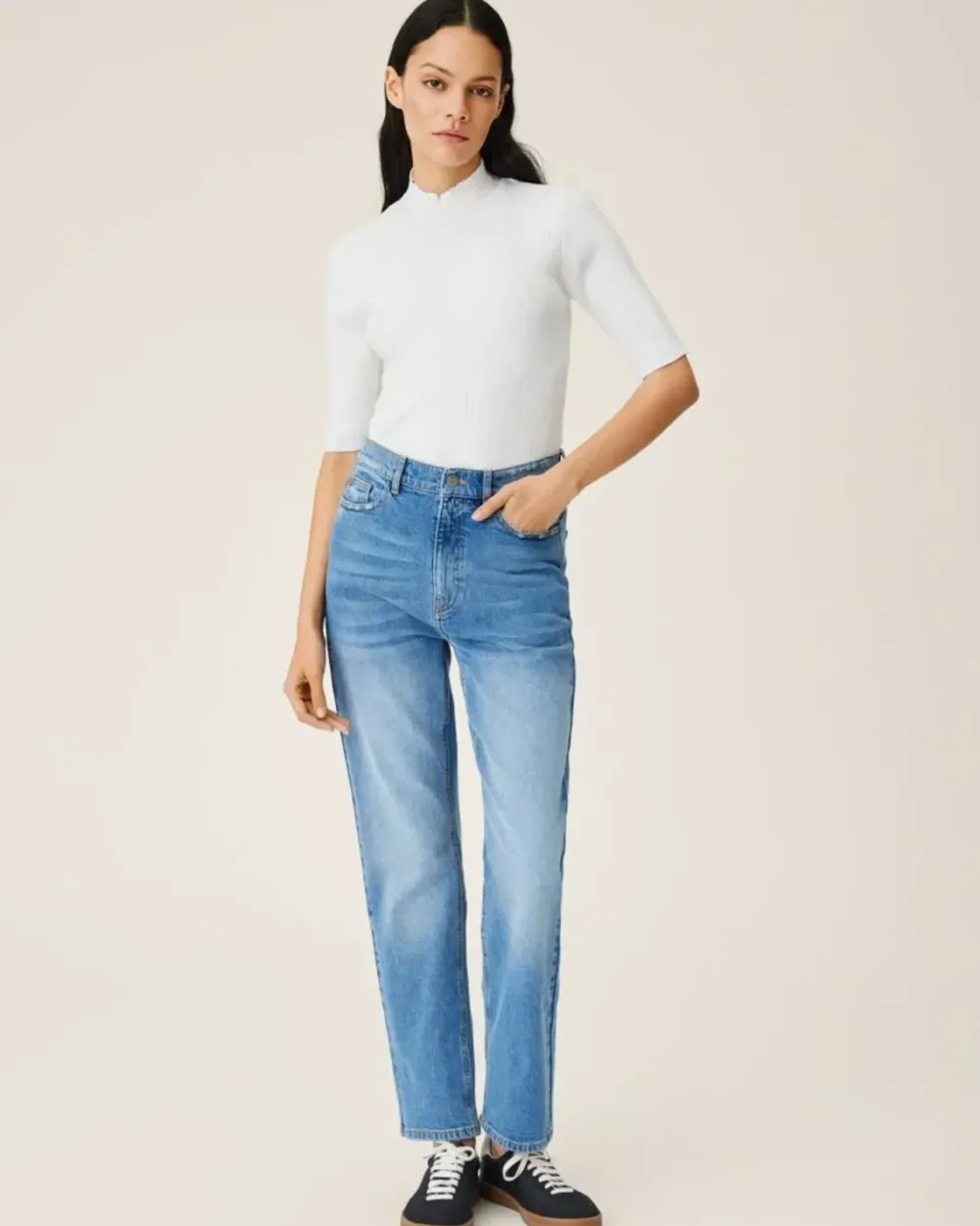 Online MSCHGretel Nel HW Slim Ankle JeansLight Blue Jeans