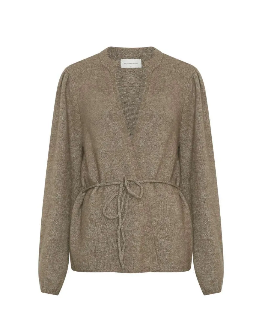 New MSCHGustel Hope Wrap CardiganWalnut Melange Vesten