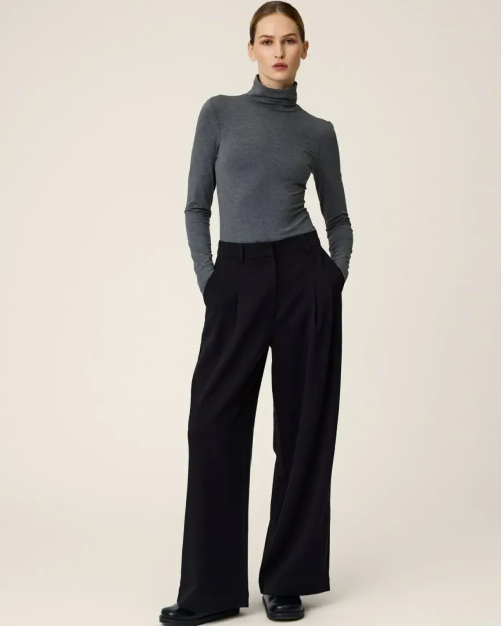 Hot MSCHHenrika HW Pants BLACK Broeken