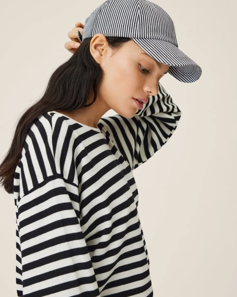 New MSCHRhianne Cap STPEgret Black Hoeden & Petten