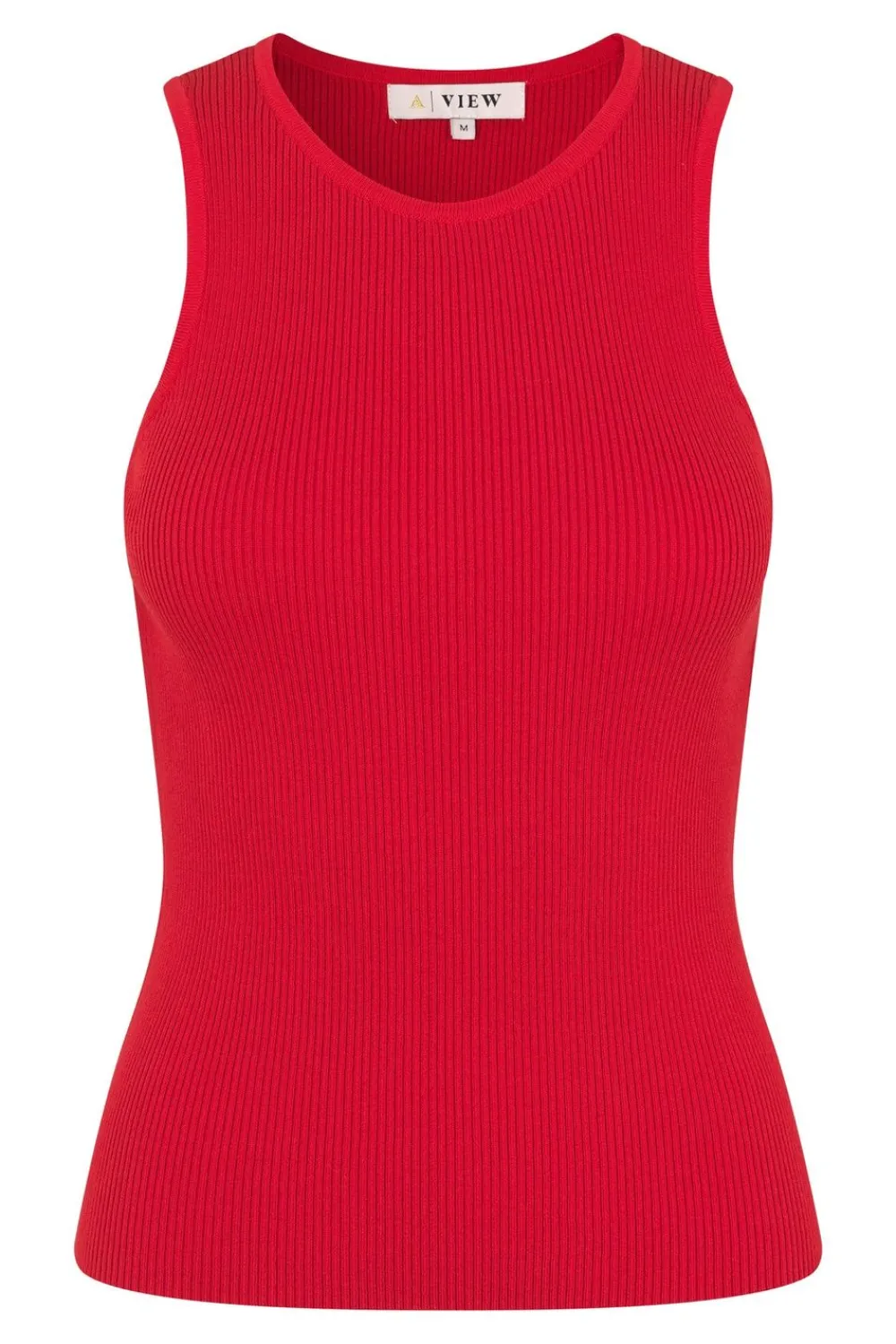 Hot Rib knit tank top450 Red Shirts & Tops