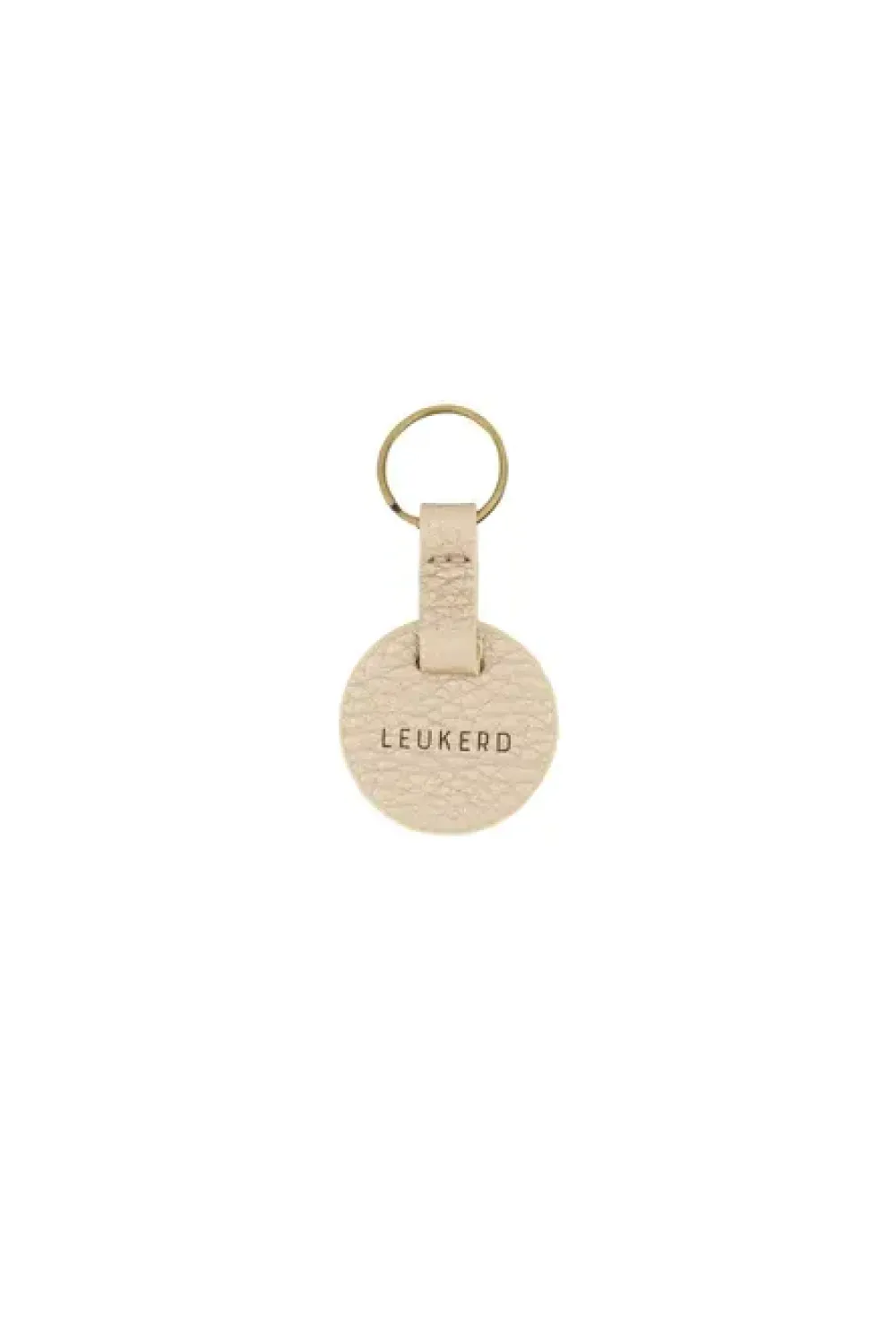 New ronde sleutelhanger leukerd goud Cadeau