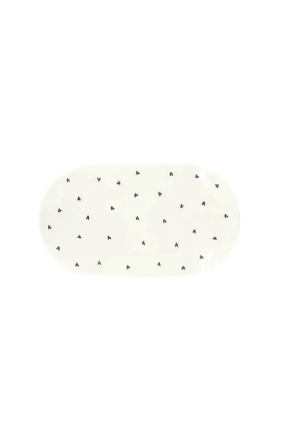 Hot serveerschaal hartjes 20x11.5cm wit/antracietgrijs Keuken & Tafelen | Cadeau