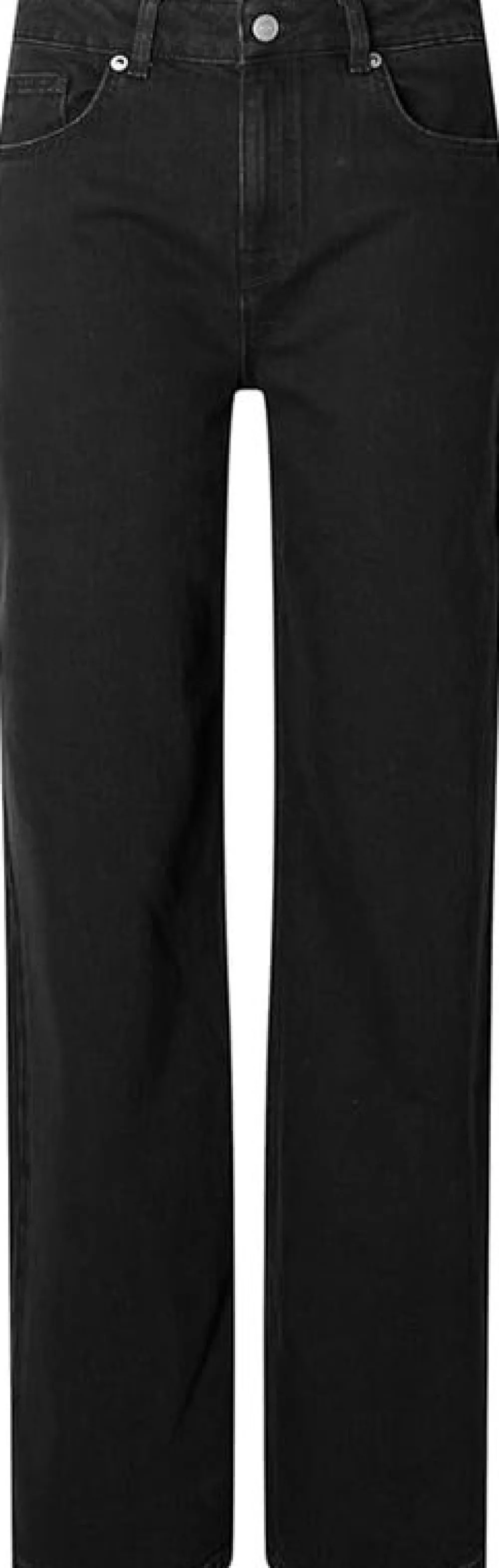 Fashion SLFALICE HW WIDE LONG BLACK JEANS NOOSBlack Denim Jeans