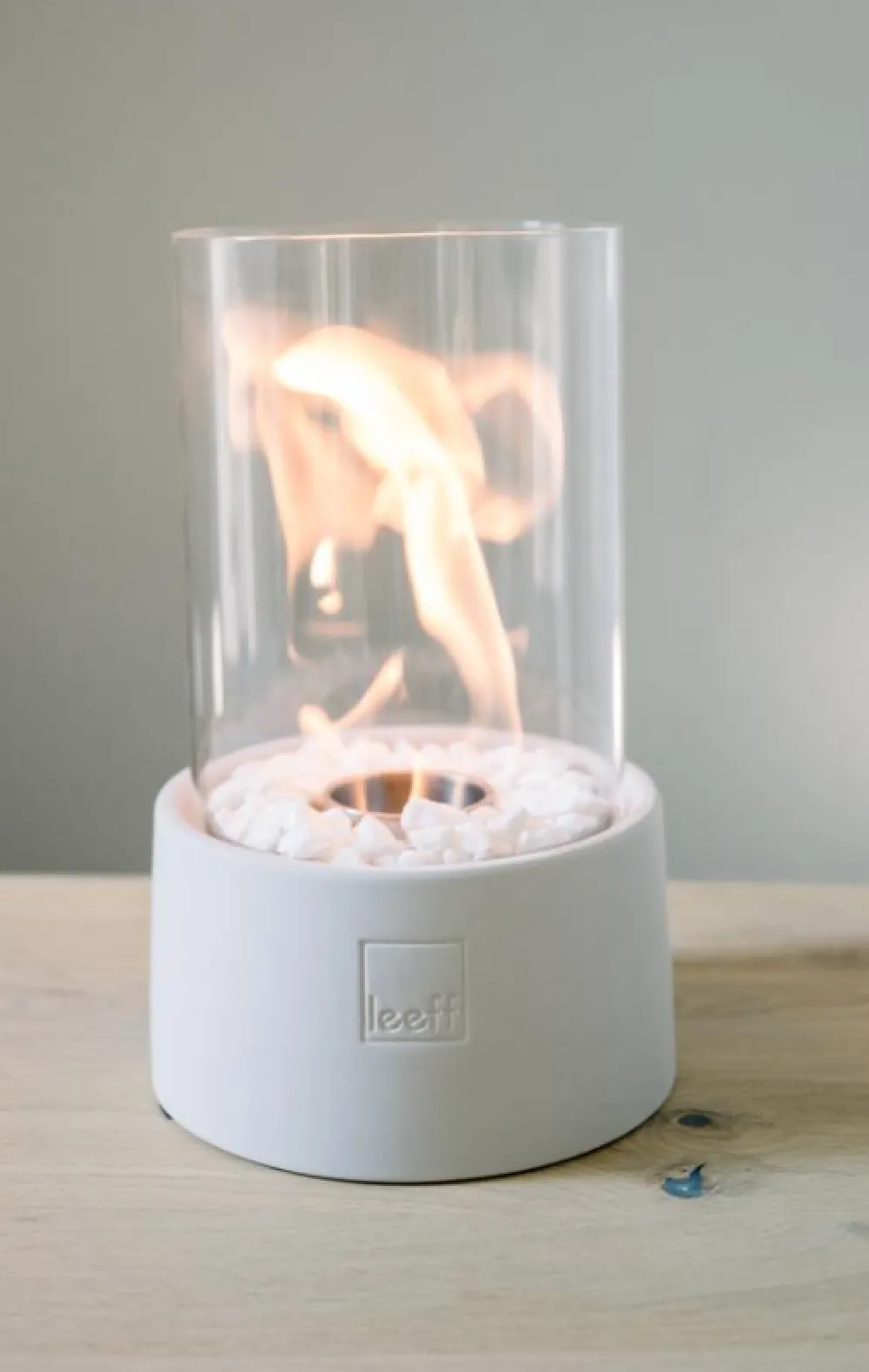 Online Stone fire - white - tafelhaard Woonaccessoires | Kaarsen & Kandelaars