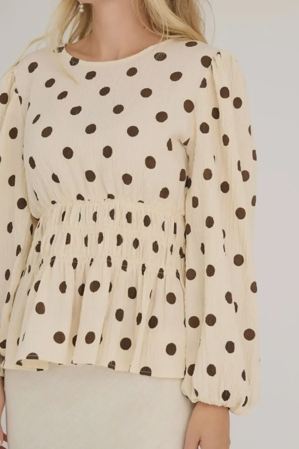 Hot Top Elinor blouse186 Sand/brown Shirts & Tops | Blouses