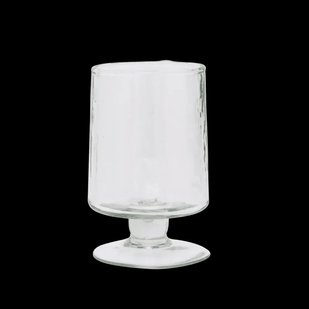 Fashion Wine glass hammered transparent Keuken & Tafelen